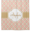 Search for coral and gray shower curtains Moroccan