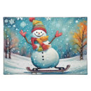 Search for snowman placemats Whimsical