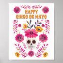 Search for sugar skull posters Cinco de mayo