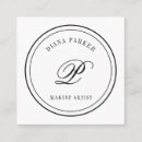 Search for makeup artist logo business cards Simple and modern