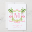 Search for pink flamingo christmas cards Preppy