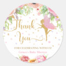 Search for fairy thank you stickers Gold glitter