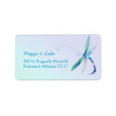 Search for dragonfly return address labels Blue