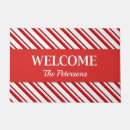 Search for candy cane doormats Red and white