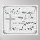 Search for as for me and my house we will serve the lord posters Inspirational