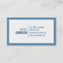 Search for simple one sided business cards Blue