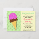 Search for ice cream social birthday invitations Mint
