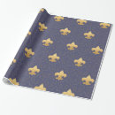 Search for fleur de lis wrapping paper Blue and gold