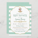 Search for mint baby shower invitations Gold glitter
