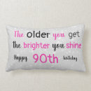 Search for 90th birthday pillows Unique