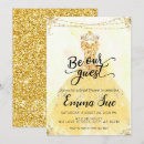 Search for be our guest invitations Gold glitter