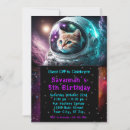 Search for space cat invitations Astronaut