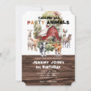Search for calling all animals birthday invitations Boy