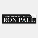 Search for ron paul bumper stickers 2012