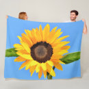 Search for sunflower photo blankets Blue