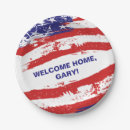 Search for welcome home paper plates Soldier