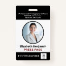 Search for black and white badges Press pass