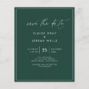 Search for forest green save the dates Elegant