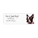 Search for boston terrier return address labels Animal