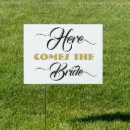 Search for here comes the bride signs Simple