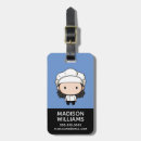 Search for luggage tags Iconic character illustration