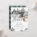Search for flannel baby shower invitations Forest