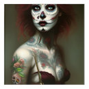 Search for day of the dead woman art Colorful