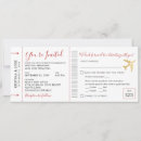 Search for itinerary for guests wedding invitations Airplane