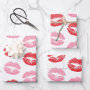 Search for lips wrapping paper Red lipstick