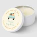 Search for baby shower candle favors Rustic