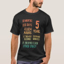 Search for 5th anniversary tshirts Years