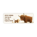 Search for cow return address labels Watercolor