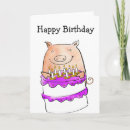 Search for pig birthday cards Funny