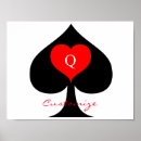Search for queen of hearts posters Black