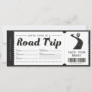 Search for road trip invitations Surprise trip ticket