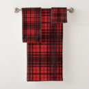 Search for buffalo plaid bath towels Red and black