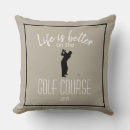 Search for golf pillows Typography