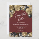 Search for maroon black birthday invitations Elegant
