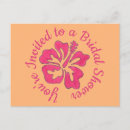 Search for luau bridal shower invitations Pink