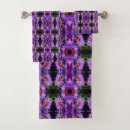 Search for purple flowers bath towels Abstract