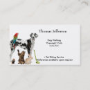 Search for pet sitting business cards Funny