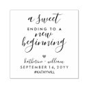 Search for a sweet ending to a new beginning Calligraphy