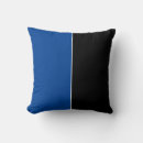 Search for blue and black pillows Color