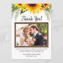 Search for sunflower wedding thank you cards Wood