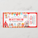Search for carnival ticket birthday invitations Circus birthday party