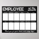 Search for employee of the month posters Recognition