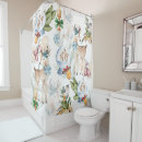 Search for watercolor shower curtains Red