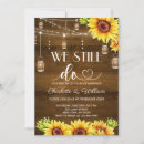Search for sunflower vow renewal invitations Anniversary party