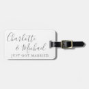 Search for just married luggage tags Script