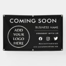 Search for coming soon signs Black and white